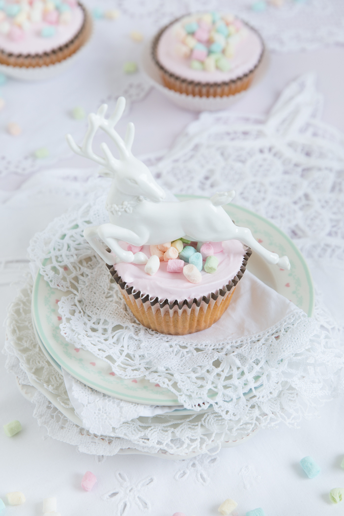 Marshmallow Orangen Cupcakes