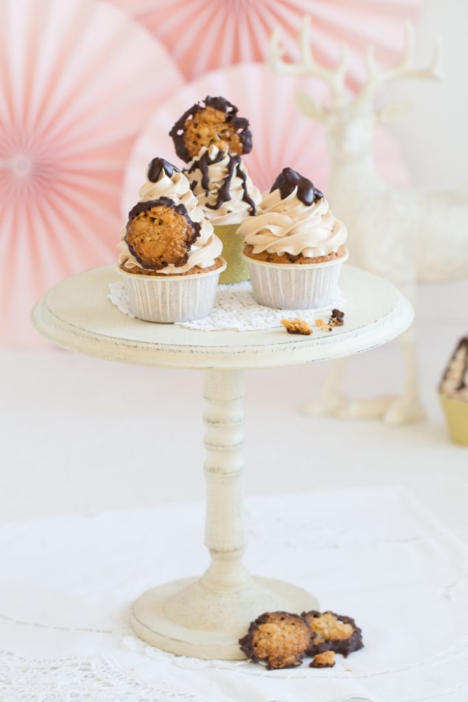 Florentiner-Cupcakes mit Buttercreme &amp; Schokoladen-Ganache - Lisbeths
